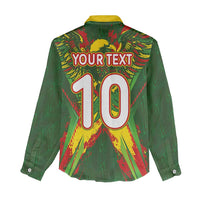 Custom Mali National Football Women Casual Shirt Grunge Les Aigles Sporty Style - Wonder Print Shop