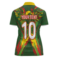 Custom Mali National Football Women Polo Shirt Grunge Les Aigles Sporty Style - Wonder Print Shop