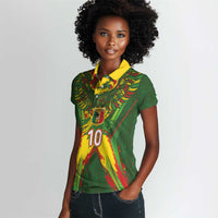 Custom Mali National Football Women Polo Shirt Grunge Les Aigles Sporty Style - Wonder Print Shop