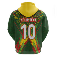 Custom Mali National Football Zip Hoodie Grunge Les Aigles Sporty Style - Wonder Print Shop