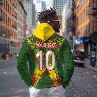 Custom Mali National Football Zip Hoodie Grunge Les Aigles Sporty Style - Wonder Print Shop