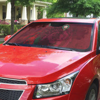 Morocco National Football Auto Sun Shade The Atlas Lions Grunge with National Flag - Wonder Print Shop