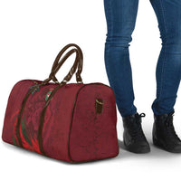 Morocco National Football Travel Bag The Atlas Lions Grunge with National Flag - Wonder Print Shop