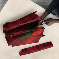 Morocco National Football Umbrella The Atlas Lions Grunge with National Flag - Wonder Print Shop