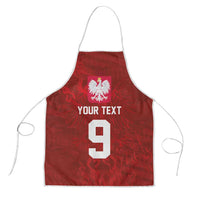 Custom Poland National Football Apron The Eagles on Flames - Wonder Print Shop