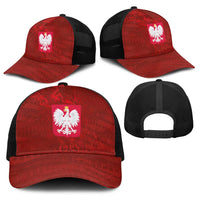 Poland National Football Baseball Net Cap The Eagles on Flames - Wonder Print Shop