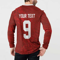 Custom Poland National Football Button Sweatshirt The Eagles on Flames - Wonder Print Shop