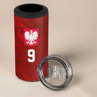 Custom Poland National Football 4 in 1 Can Cooler Tumbler The Eagles on Flames - Wonder Print Shop