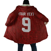 Custom Poland National Football Cloak The Eagles on Flames - Wonder Print Shop