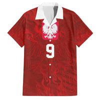 Custom Poland National Football Family Matching Puletasi and Hawaiian Shirt The Eagles on Flames - Wonder Print Shop
