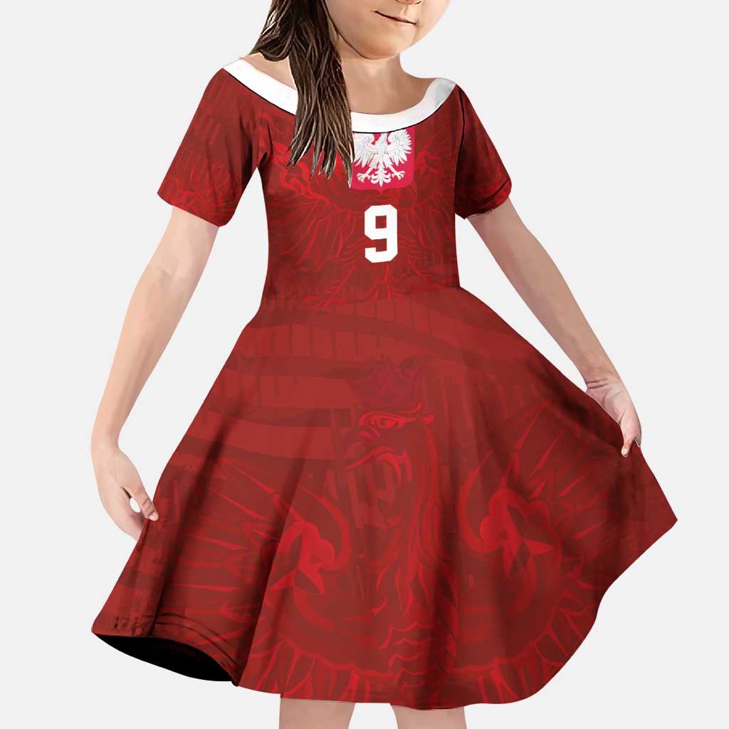 Custom Poland National Football Family Matching Summer Maxi Dress and Hawaiian Shirt The Eagles on Flames - Wonder Print Shop