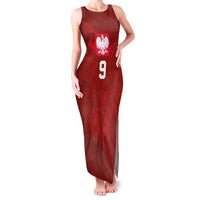 Custom Poland National Football Family Matching Tank Maxi Dress and Hawaiian Shirt The Eagles on Flames - Wonder Print Shop