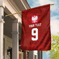Custom Poland National Football Garden Flag The Eagles on Flames - Wonder Print Shop