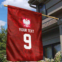 Custom Poland National Football Garden Flag The Eagles on Flames - Wonder Print Shop