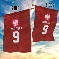Custom Poland National Football Garden Flag The Eagles on Flames - Wonder Print Shop