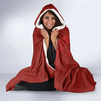 Custom Poland National Football Hooded Blanket The Eagles on Flames - Wonder Print Shop