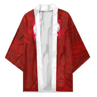 Custom Poland National Football Kimono The Eagles on Flames - Wonder Print Shop