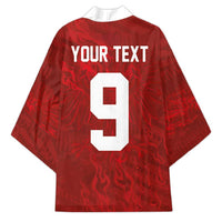 Custom Poland National Football Kimono The Eagles on Flames - Wonder Print Shop