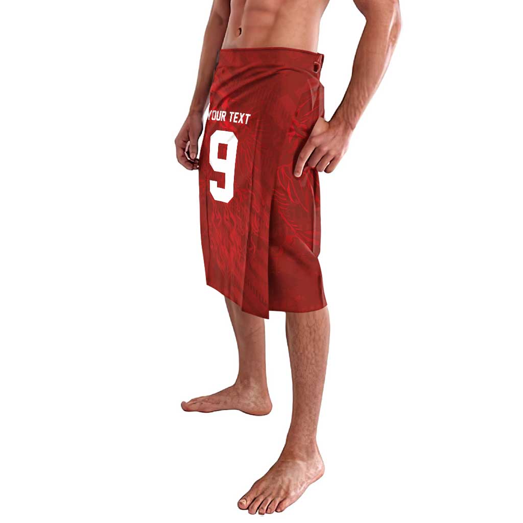 Custom Poland National Football Lavalava The Eagles on Flames - Wonder Print Shop