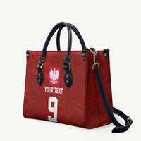 Custom Poland National Football Leather Bag The Eagles on Flames - Wonder Print Shop