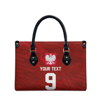 Custom Poland National Football Leather Bag The Eagles on Flames - Wonder Print Shop