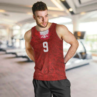 Custom Poland National Football Men Tank Top The Eagles on Flames - Wonder Print Shop
