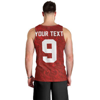 Custom Poland National Football Men Tank Top The Eagles on Flames - Wonder Print Shop