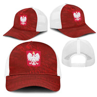 Poland National Football Mesh Trucker Cap The Eagles on Flames - Wonder Print Shop