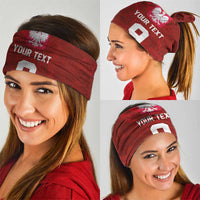 Custom Poland National Football Neck Gaiter The Eagles on Flames - Wonder Print Shop