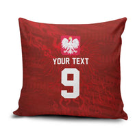 Custom Poland National Football Pillow Cover The Eagles on Flames - Wonder Print Shop