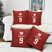 Custom Poland National Football Pillow Cover The Eagles on Flames - Wonder Print Shop