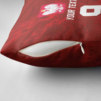 Custom Poland National Football Pillow Cover The Eagles on Flames - Wonder Print Shop