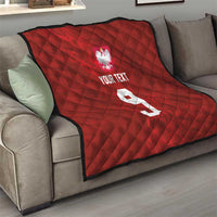 Custom Poland National Football Quilt The Eagles on Flames - Wonder Print Shop