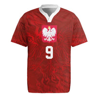 Custom Poland National Football Rugby Jersey The Eagles on Flames - Wonder Print Shop