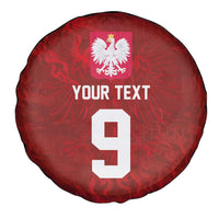 Custom Poland National Football Spare Tire Cover The Eagles on Flames - Wonder Print Shop