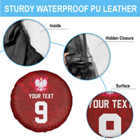 Custom Poland National Football Spare Tire Cover The Eagles on Flames - Wonder Print Shop