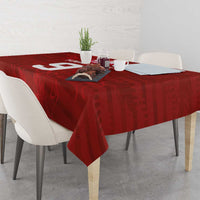 Custom Poland National Football Tablecloth The Eagles on Flames - Wonder Print Shop