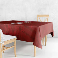 Custom Poland National Football Tablecloth The Eagles on Flames - Wonder Print Shop