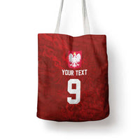 Custom Poland National Football Tote Bag The Eagles on Flames - Wonder Print Shop