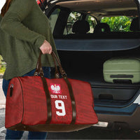 Custom Poland National Football Travel Bag The Eagles on Flames - Wonder Print Shop
