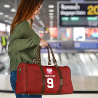 Custom Poland National Football Travel Bag The Eagles on Flames - Wonder Print Shop