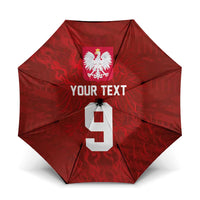 Custom Poland National Football Umbrella The Eagles on Flames - Wonder Print Shop