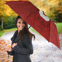 Custom Poland National Football Umbrella The Eagles on Flames - Wonder Print Shop