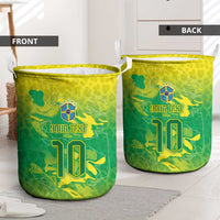 Custom Brazil National Football Laundry Basket South American Wild Nature Sporty Style - Wonder Print Shop