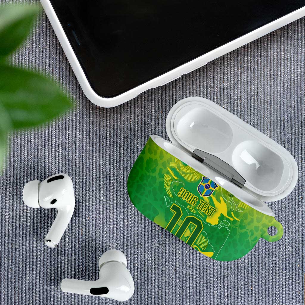 Custom Brazil National Football AirPods Case South American Wild Nature Sporty Style - Wonder Print Shop