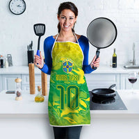 Custom Brazil National Football Apron South American Wild Nature Sporty Style - Wonder Print Shop