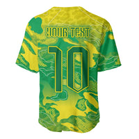 Custom Brazil National Football Baseball Jersey South American Wild Nature Sporty Style - Wonder Print Shop