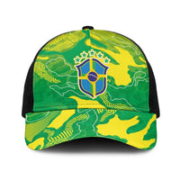 Brazil National Football Baseball Net Cap South American Wild Nature Sporty Style - Wonder Print Shop