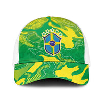 Brazil National Football Baseball Net Cap South American Wild Nature Sporty Style - Wonder Print Shop