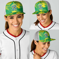 Brazil National Football Baseball Net Cap South American Wild Nature Sporty Style - Wonder Print Shop